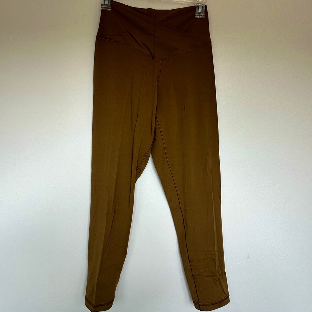 Aerie Cross Waist Leggings Tan/Brown